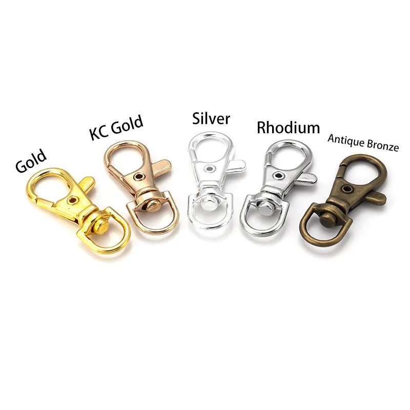 Swivel Lobster Clasp, Split Key Ring for DIY Keychains & Jewelry