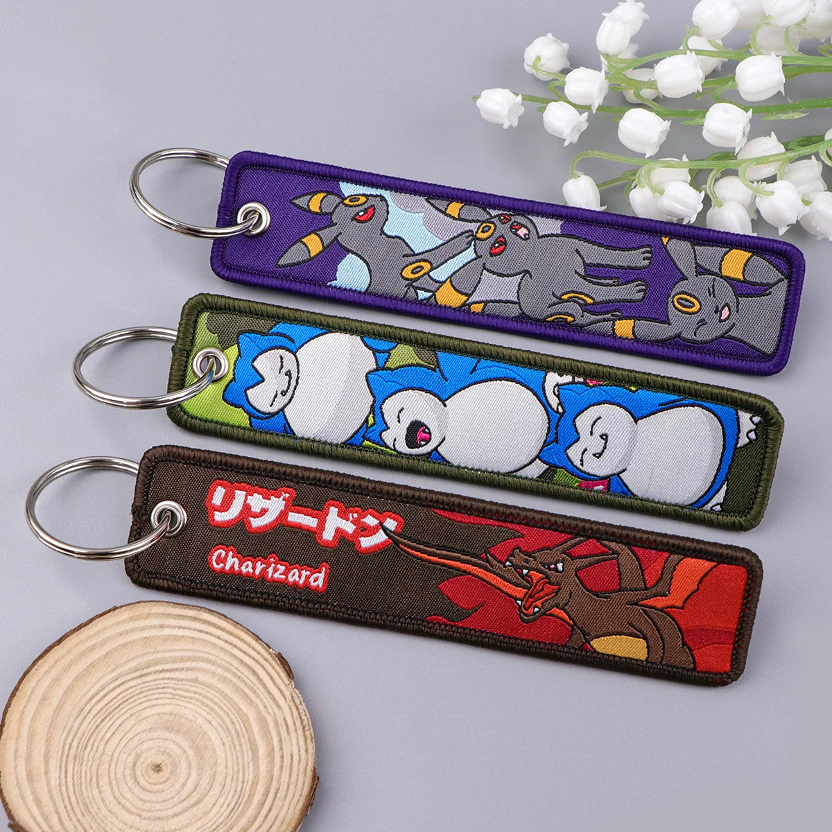 Anime Keychain Embroidered