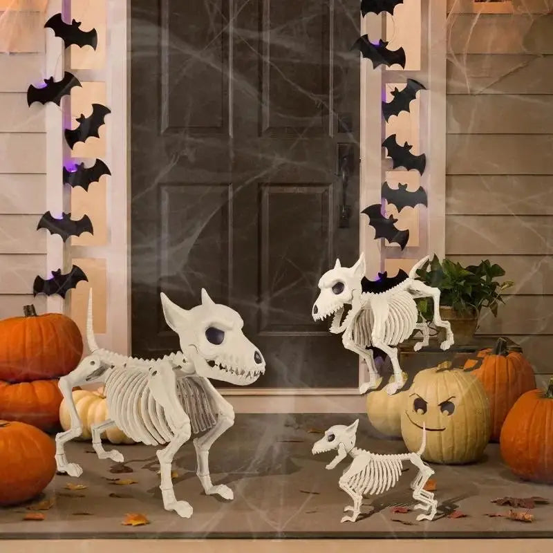 Halloween Wolf Skeleton Decoration for Indoor Outdoor Garden Decor