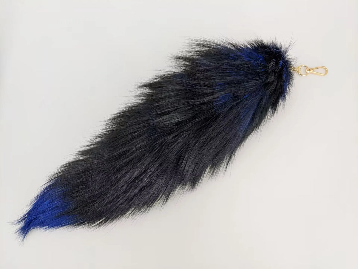 Fox Tail Keychain for Women Furry Y2K Car Accessory