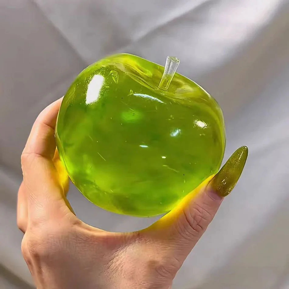 Apple Stress Ball – Green Squishy Slow Rebound Fidget Toy