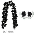 Artificial Maple Leaf Wreath – 200CM Autumn Hanging Decor