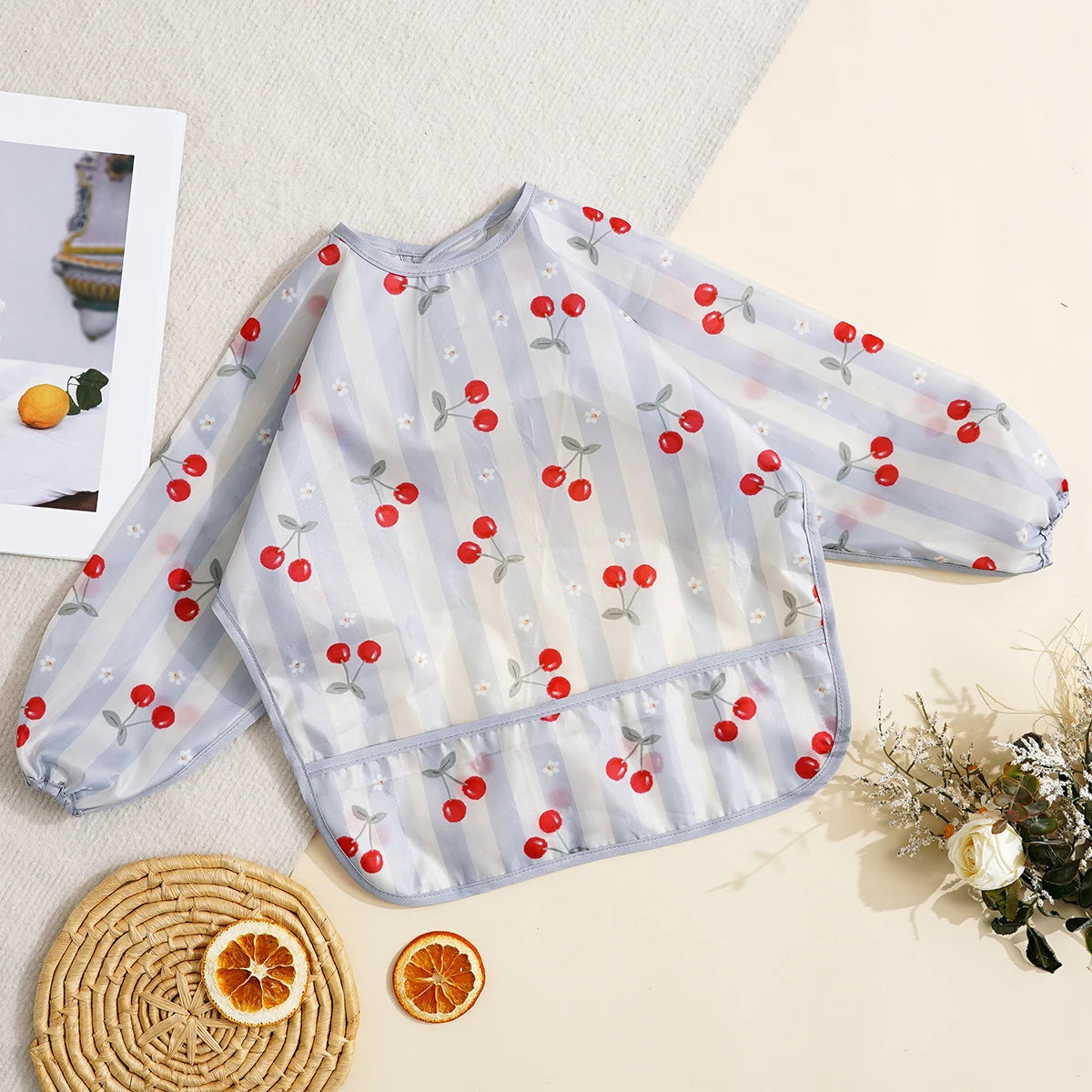 Waterproof Baby Bib – Long Sleeve Feeding Bib for Toddlers