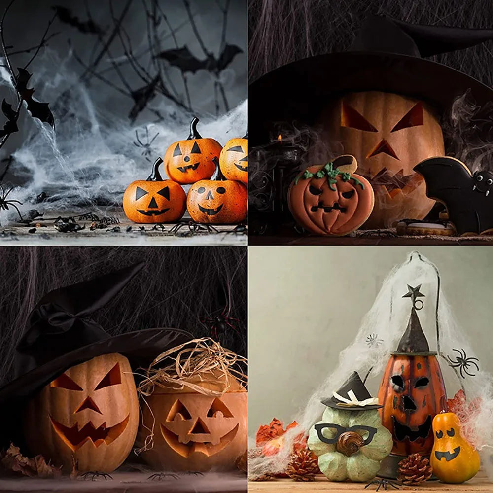 Halloween Spider Web Decoration – Stretchy Cobweb with Spider