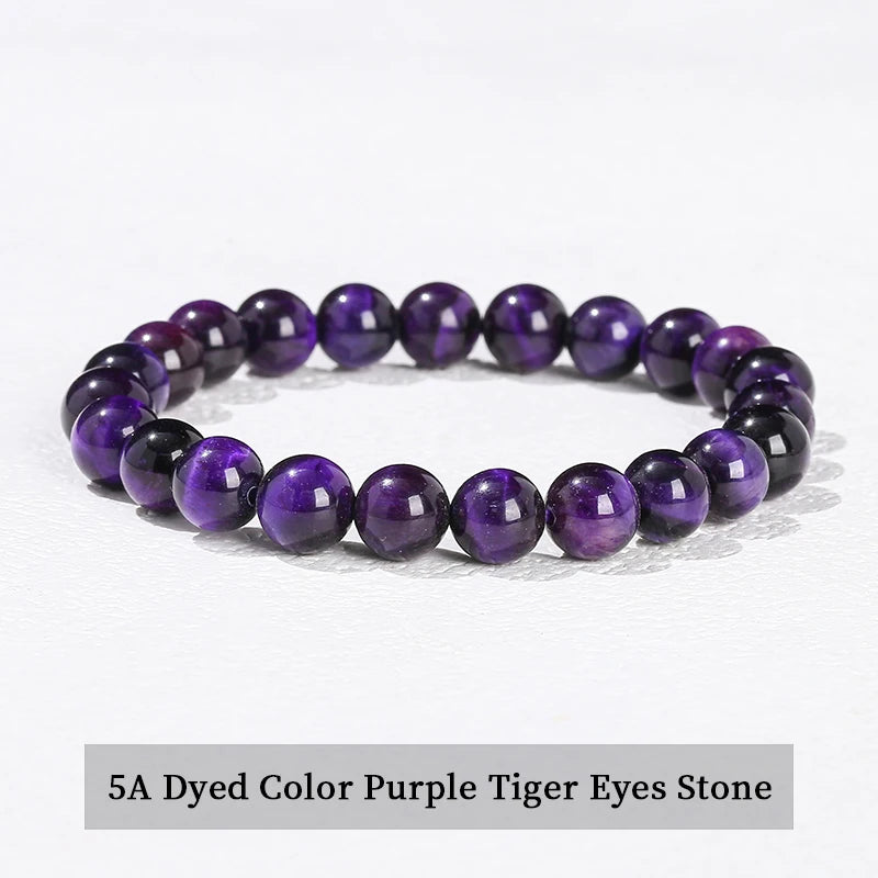 Natural Stone Bead Bracelet – Crystal & Agate Jewelry