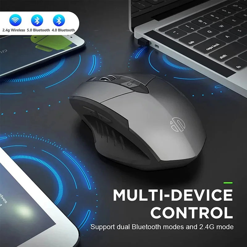 Wireless Computer Mouse – Rechargeable Ergonomic Silent Design