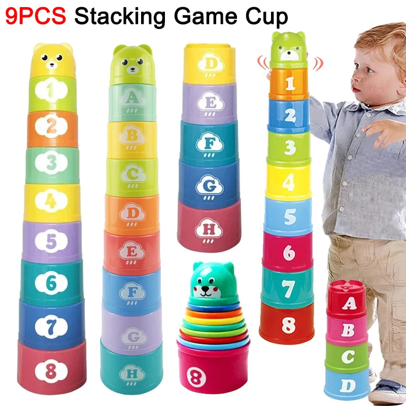 Cup Stacking Game – Educational Speed & Matching Toy for Kids