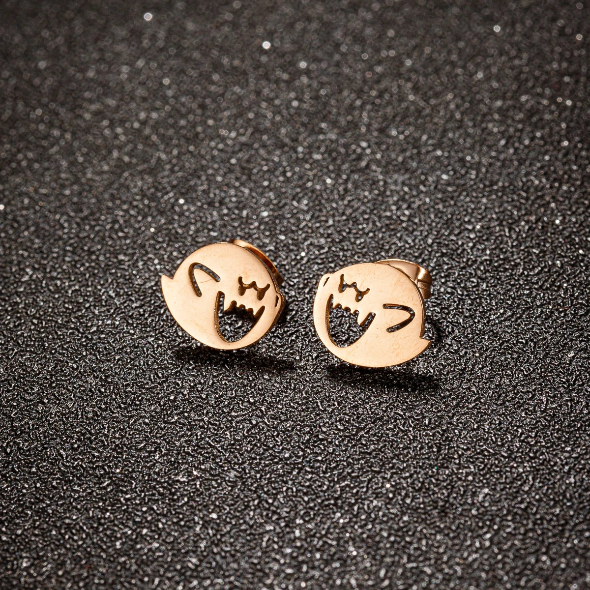 Ghost Stud Earrings – Stainless Steel Halloween Earrings