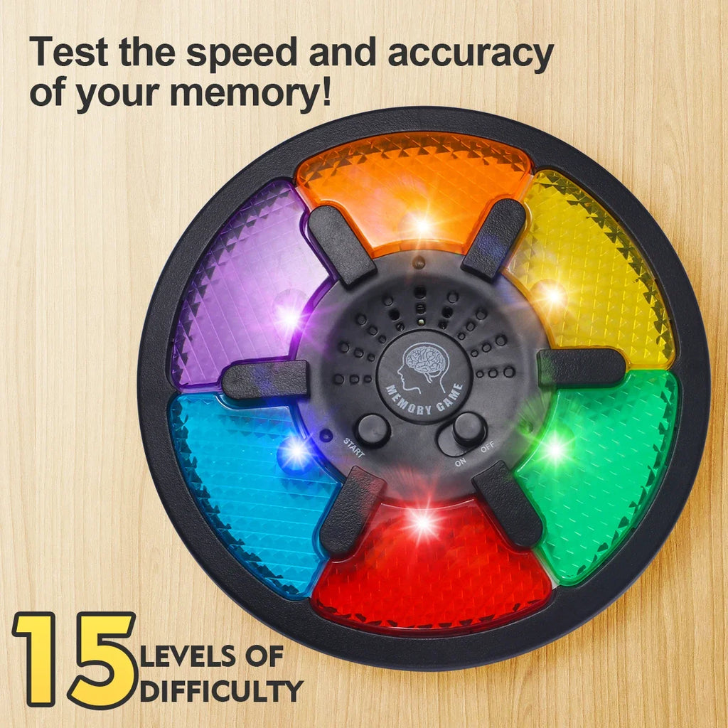 Electronic Memory Game – Handheld Light & Sound Puzzle Toy