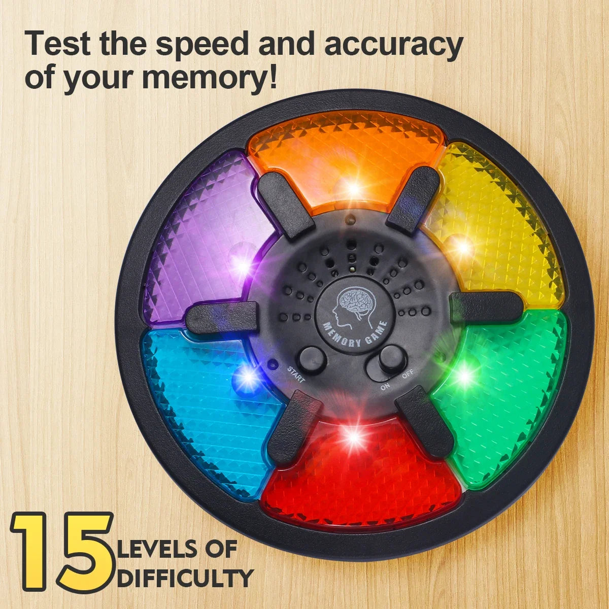 Electronic Memory Game – Handheld Light & Sound Puzzle Toy