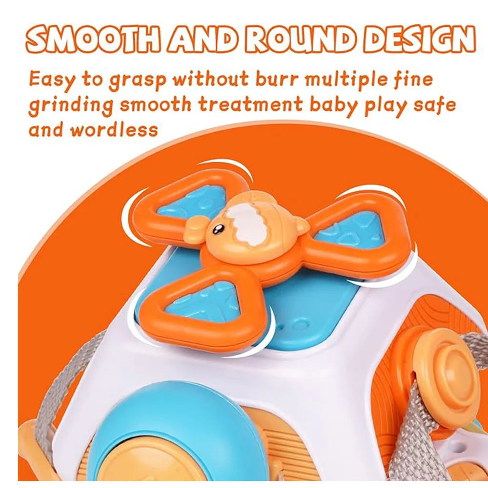 Montessori Busy Board Cube 10-in-1 Sensory Activity Toy