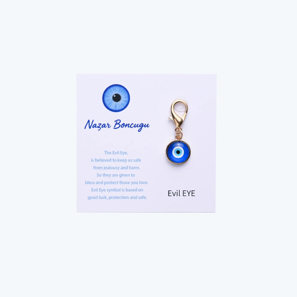 Evil Eye Keychain, Blue Eye Bag Charm Decorative Key Ring