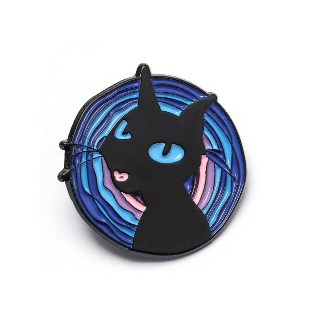 Horror Character Enamel Pin – Gothic Halloween Lapel Brooch