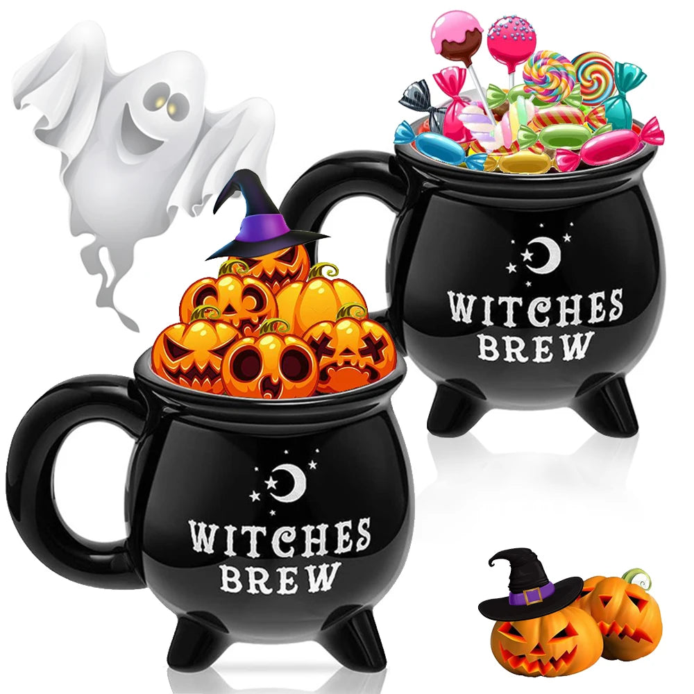 Halloween Coffee Mug Witch Brew Ceramic Cup 350ml