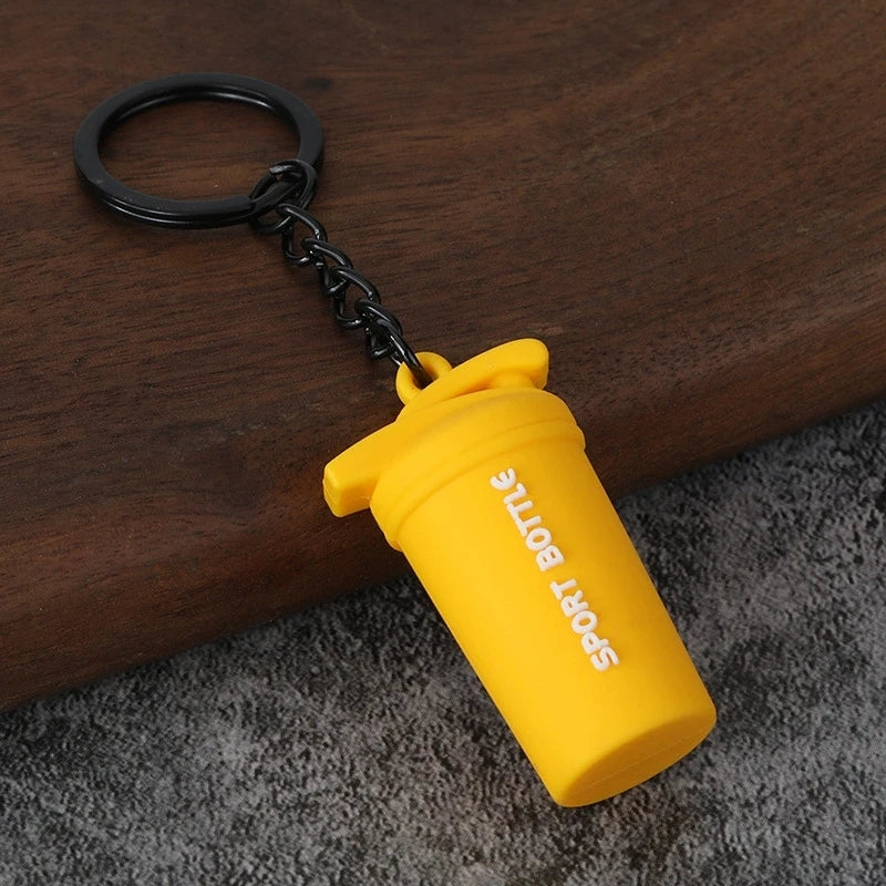 Dumbbell Keychain, Fitness Water Bottle Clip for Gym Bags