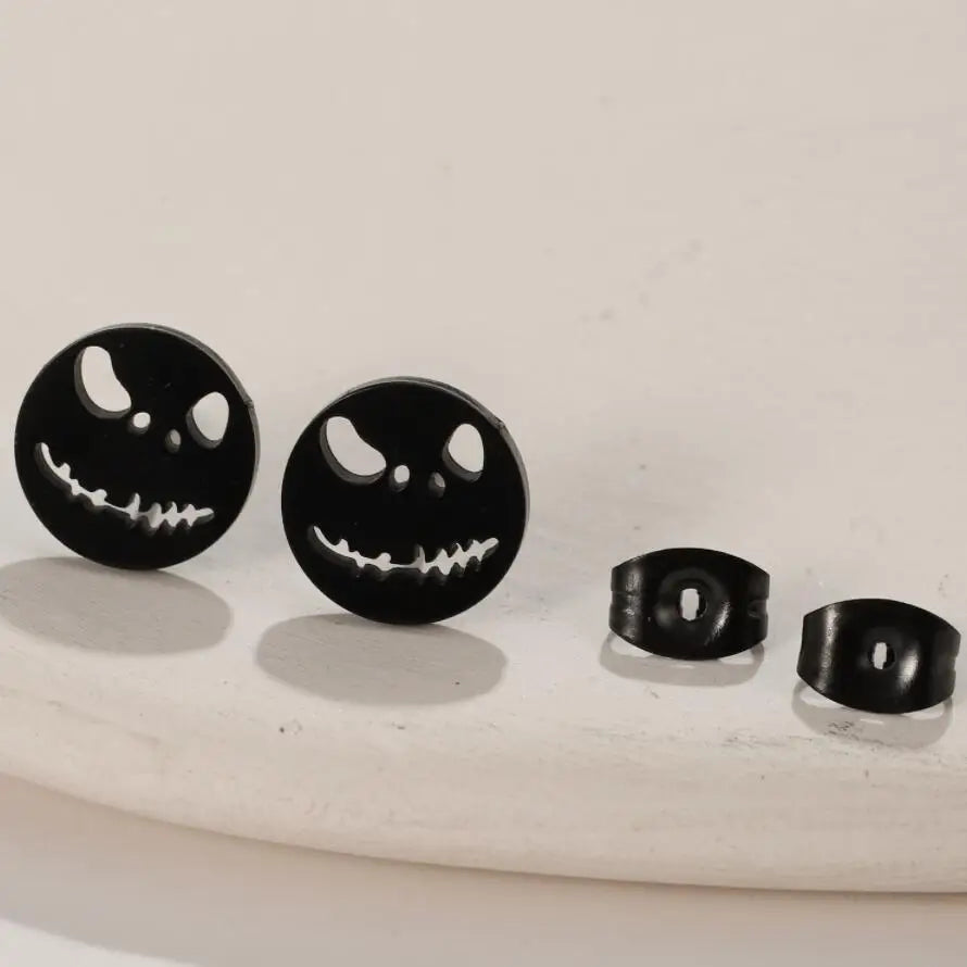 Ghost Stud Earrings – Stainless Steel Halloween Earrings