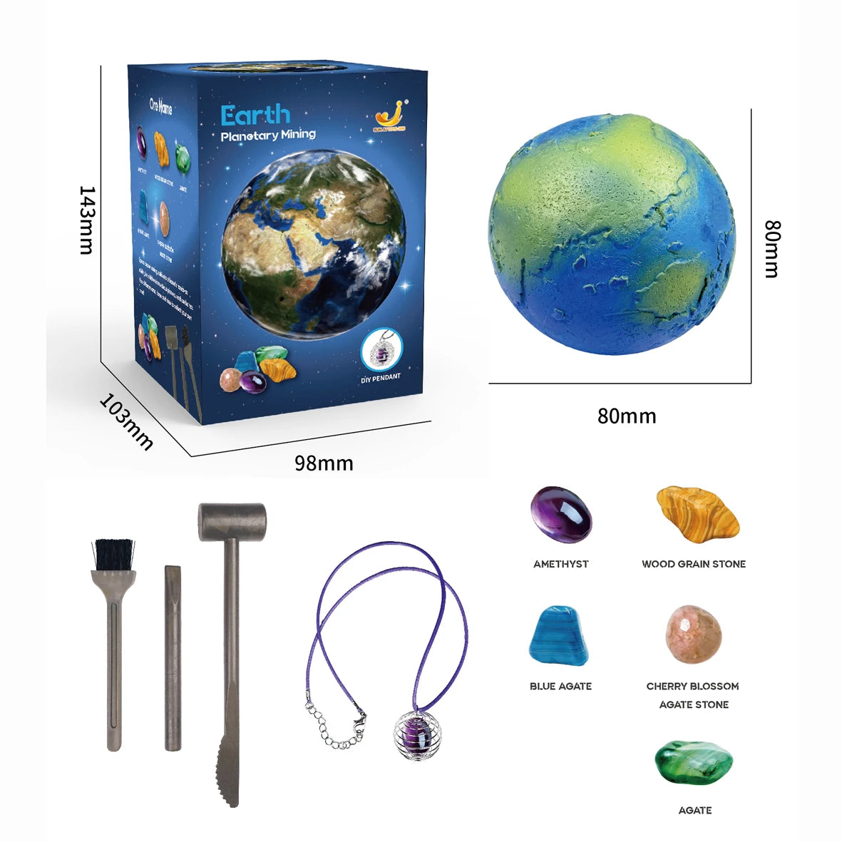 Planet Dig Kit | Solar System Mining & Science Exploration Toy