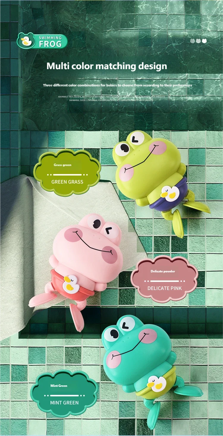 Clockwork Frog Bath Toy – Floating Toy for Kids & Toddlers