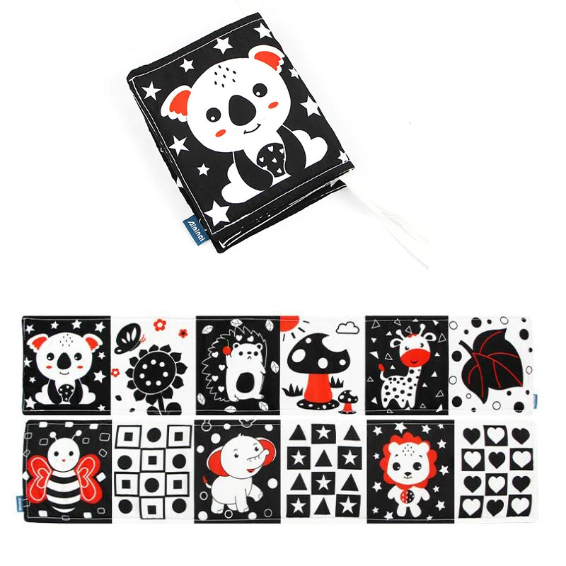 Baby Sensory Book – Soft 3D Touch & Feel Cloth Learning Toy