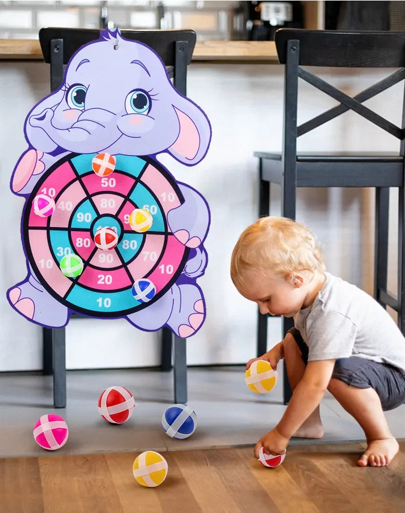 Sticky Ball Dart Board – Indoor Target Throwing Game for Kids