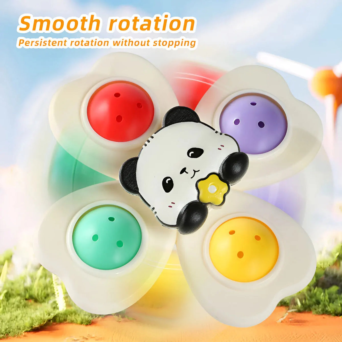 Suction Cup Spinner Toy – Rotating Baby Toy 3-Piece Set