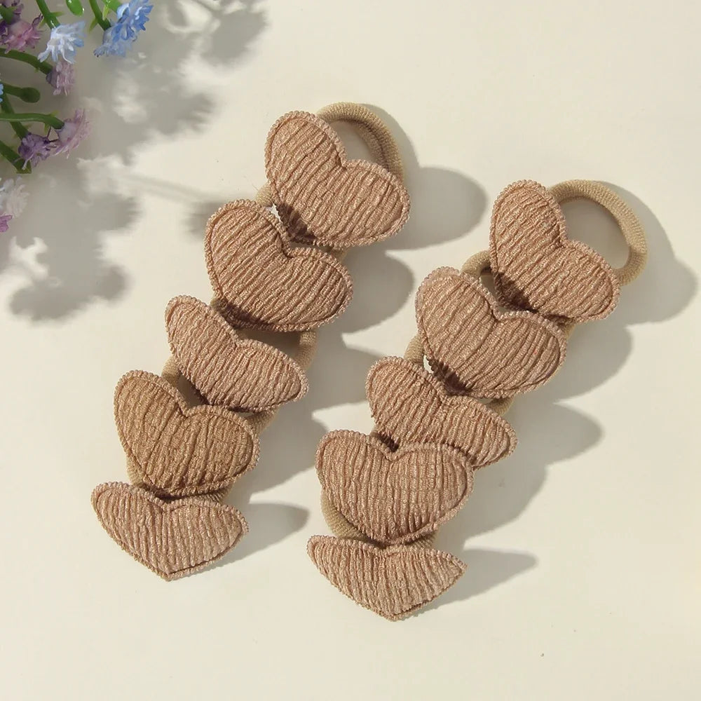 10/30Pcs Children Hairbands No Harm Hair Cartoon Towel Rope Ponytail Holder Kids Mini Rubber Band Headwear Girls Halloween Gift