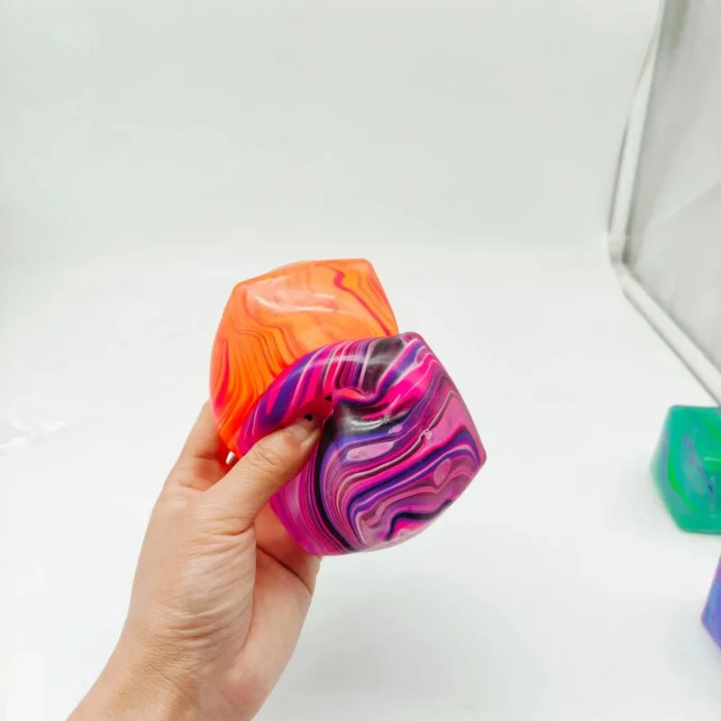 Sensory Stress Relief Toy – Soft Gel Fidget Cube Slow Rebound