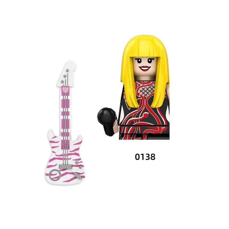 Female Singer Building Blocks – Mini Music Figure DIY Set