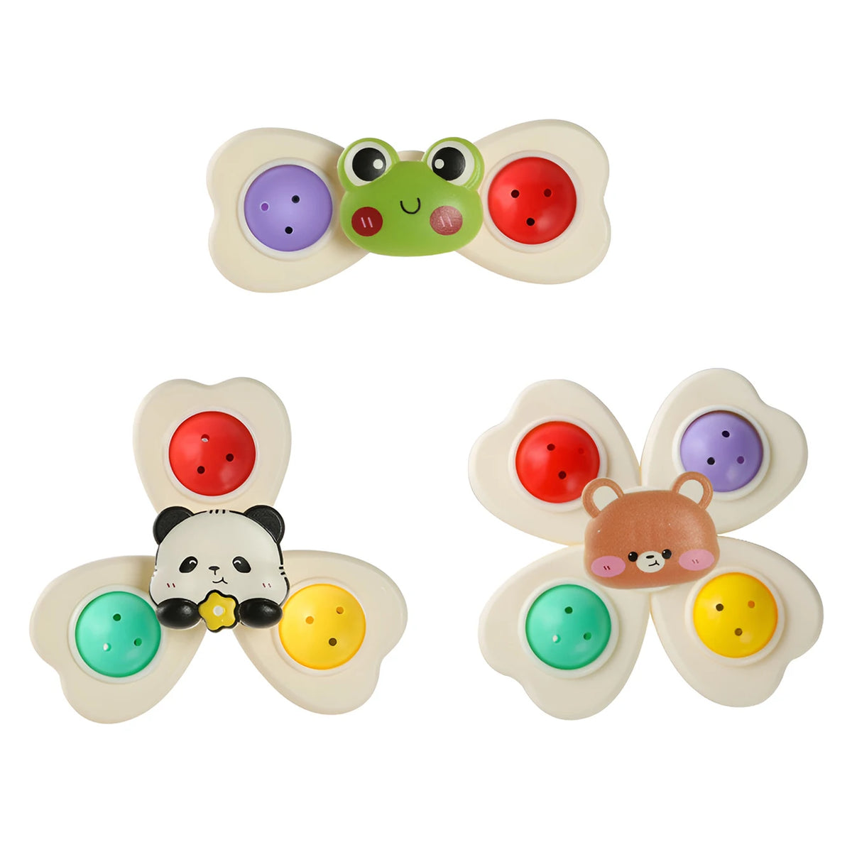 Suction Cup Spinner Toy – Rotating Baby Toy 3-Piece Set