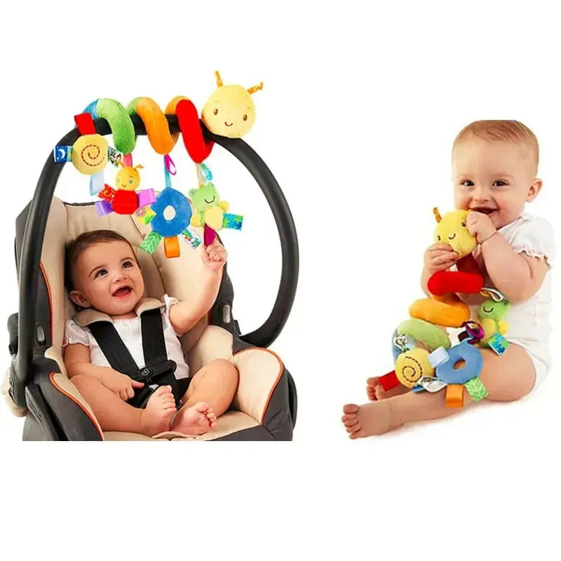 Baby Spiral Hanging Toy Musical Rattle for Crib Stroller & Car Seat