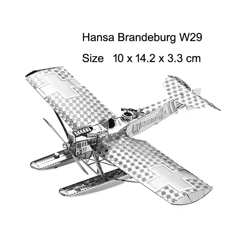 3D Metal Puzzle – DIY Aircraft & Helicopter Model Kit