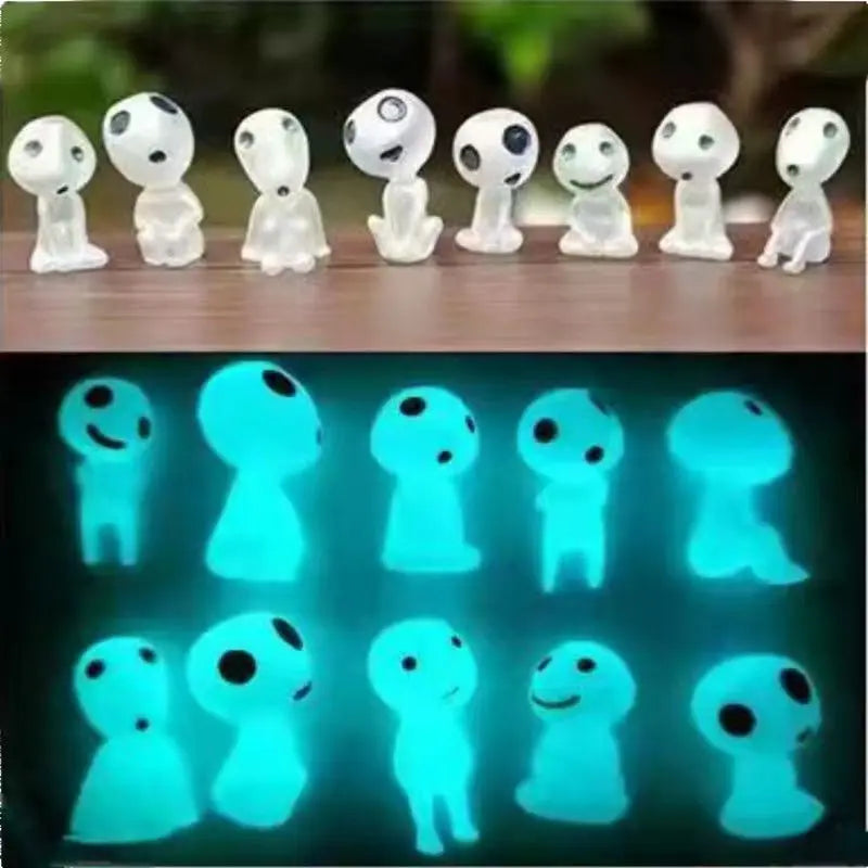 Glow in the Dark Garden Decorations Mini Princess Ornaments 10pc