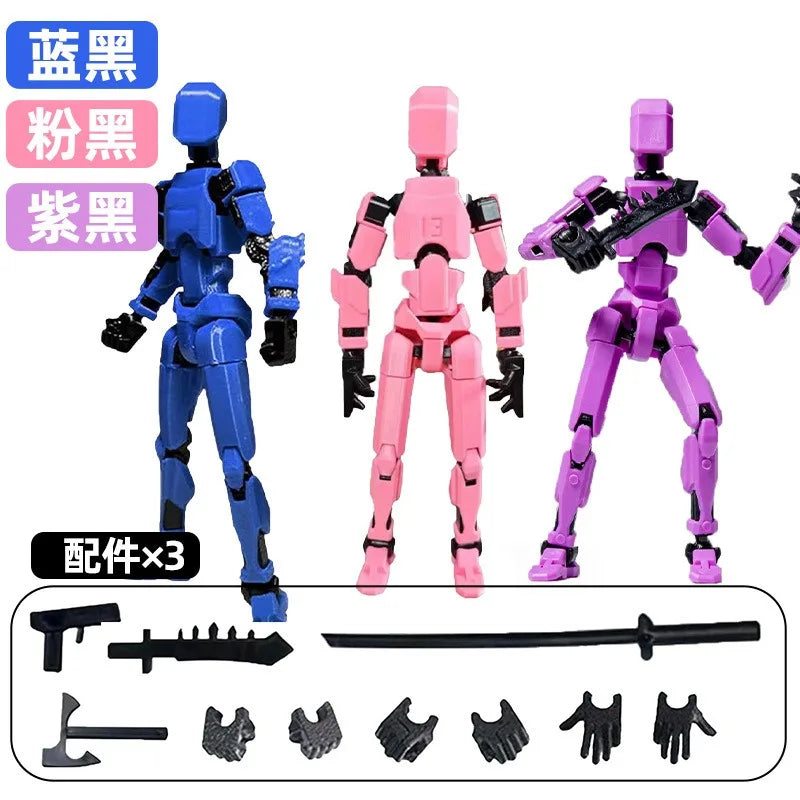 Movable Robot Action Figure – Multi-Jointed 14CM Model