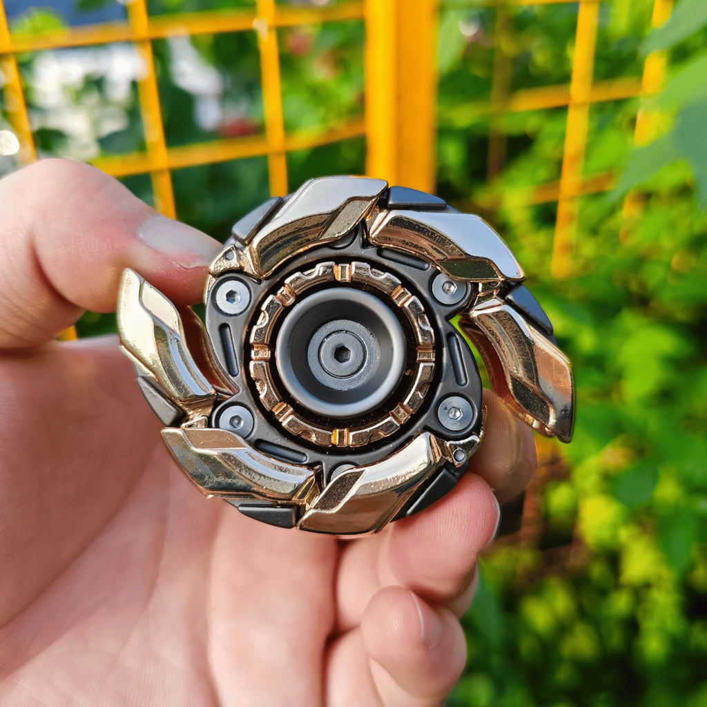 Fidget Slider – Metal Magnetic Spinning Top Toy for Adults