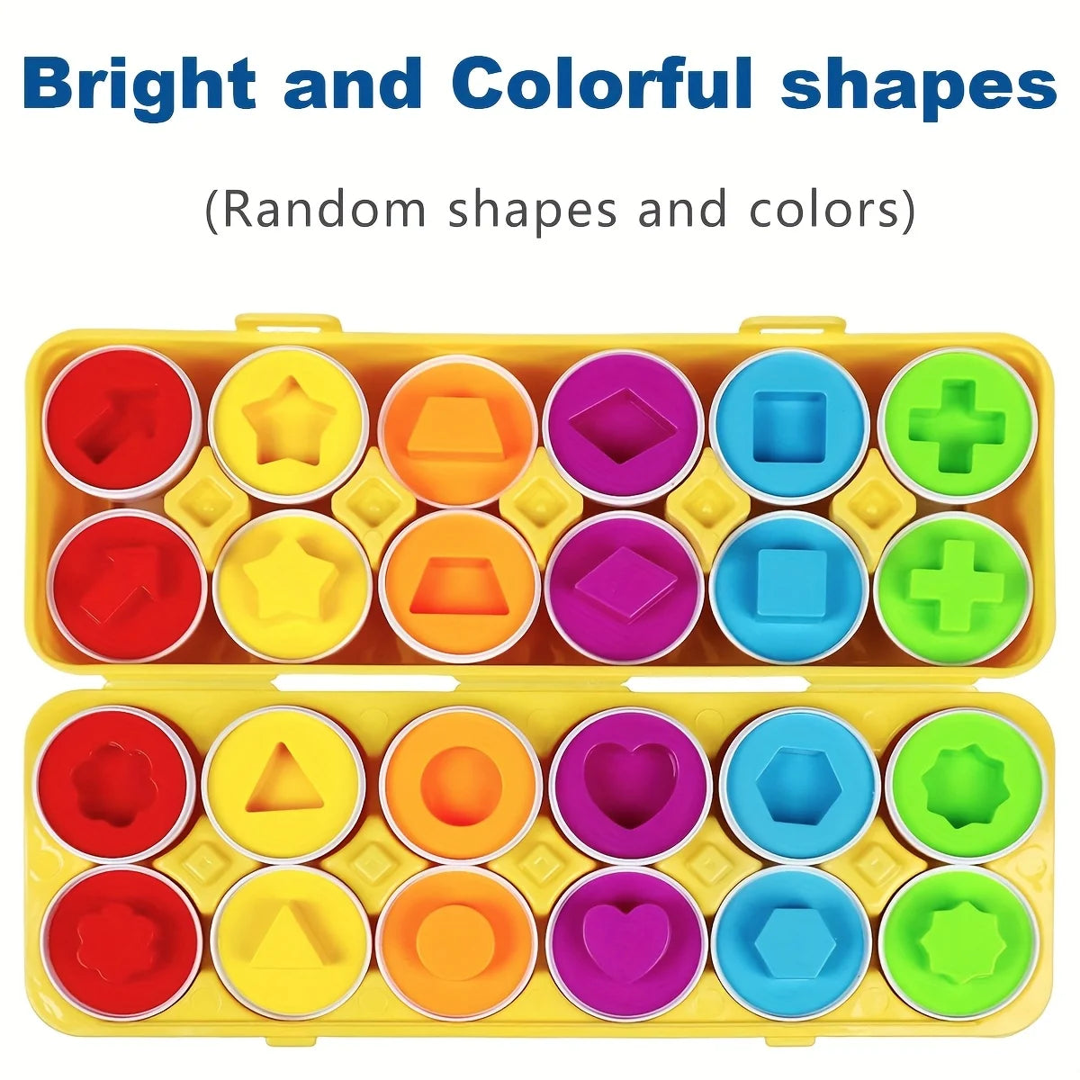 Color and Shape Matching Toy with Storage Box for Toddlers