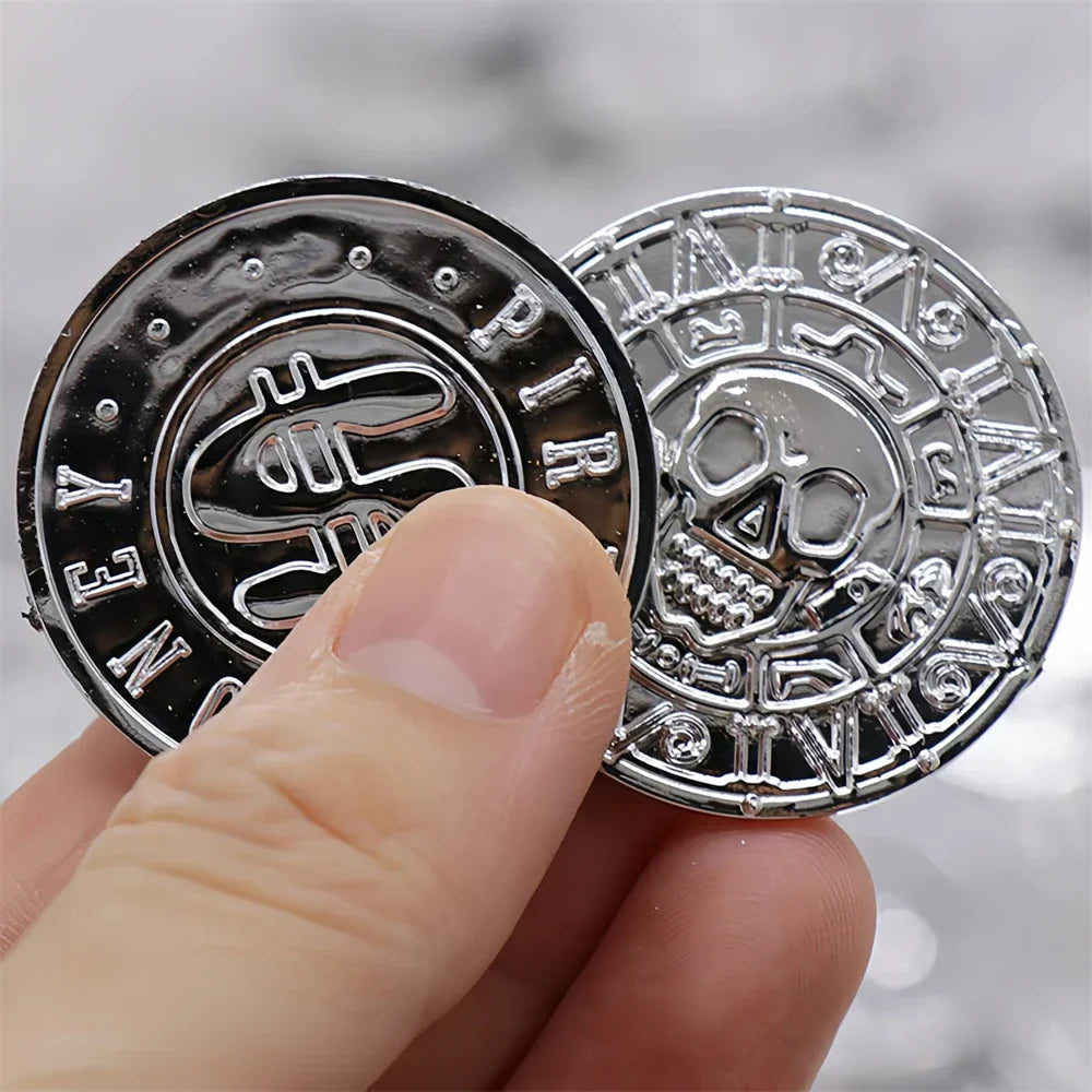 Pirate Treasure Coins, Plastic Fake Gold Coins for Party Favors