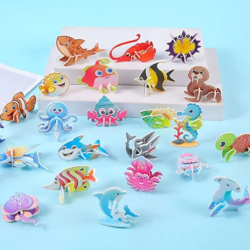 3D Paper Puzzle – DIY Animal & Model Craft Kit