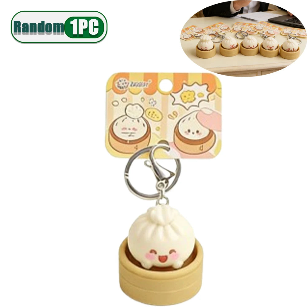 Bao Bun Squeeze Keychain