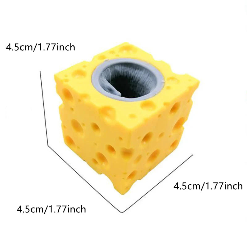 Pop Up Mouse Toy – Funny Cheese Squeeze Fidget