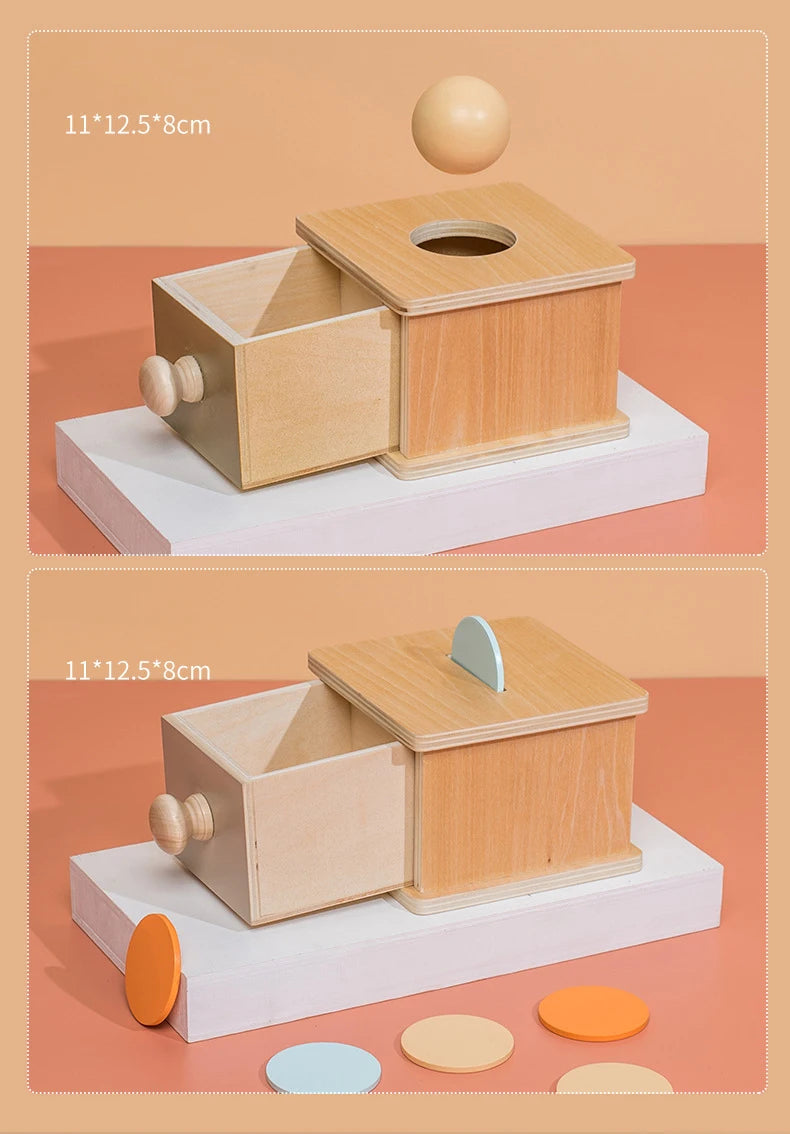 Montessori Color Matching Toy – Spinning Drum Fine Motor Activity