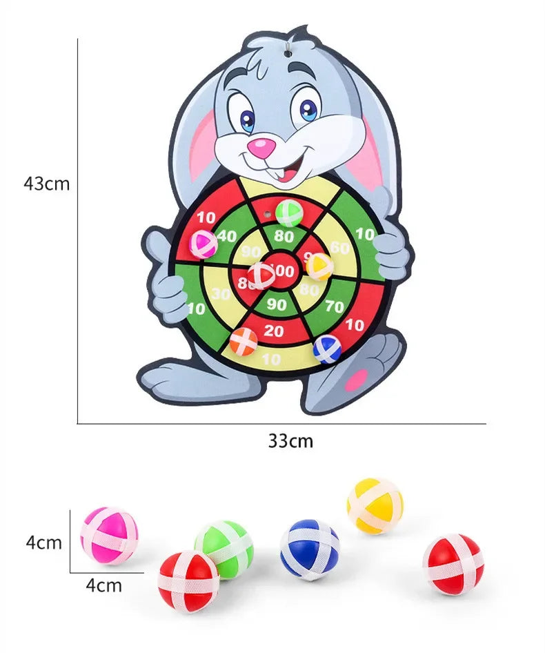 Sticky Ball Dart Board – Indoor Target Throwing Game for Kids