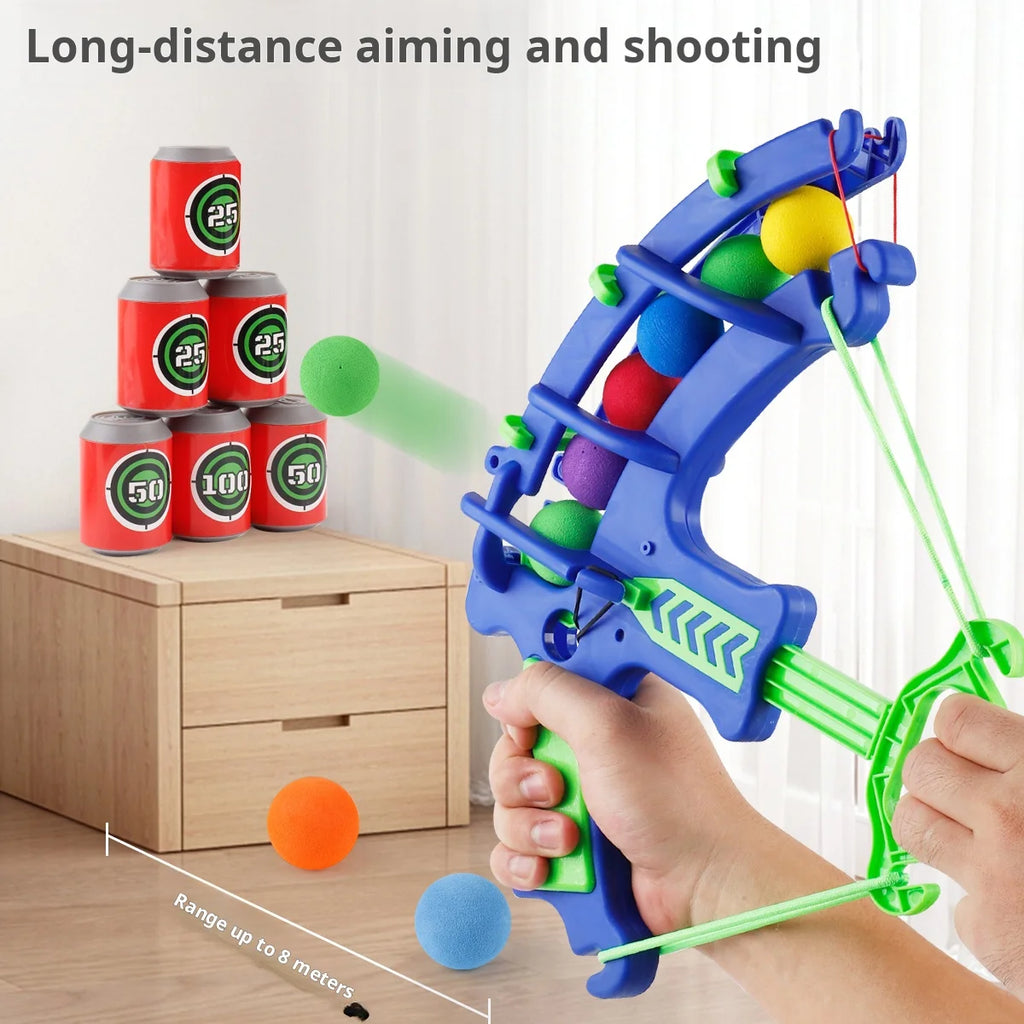 Montessori Throw Sport Slingshot Target Sticky Ball Dartboard Basketball Board Games Educational Outdoor Game Toy