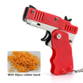 Rubber Band Launcher Toy – Mini Folding Keychain with 60 Bands