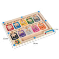 Magnetic Sorting Game – Montessori Wooden Color Puzzle Board