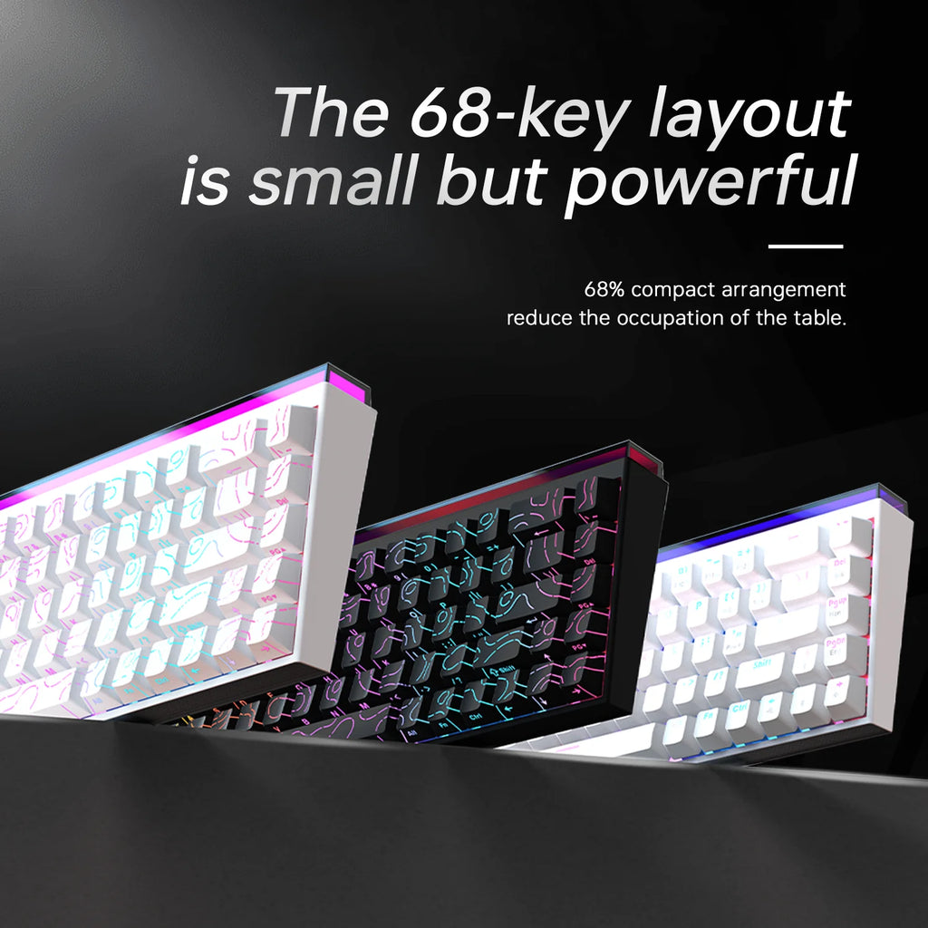 Mechanical Gaming Keyboard – 68 Key RGB Wired Keyboard
