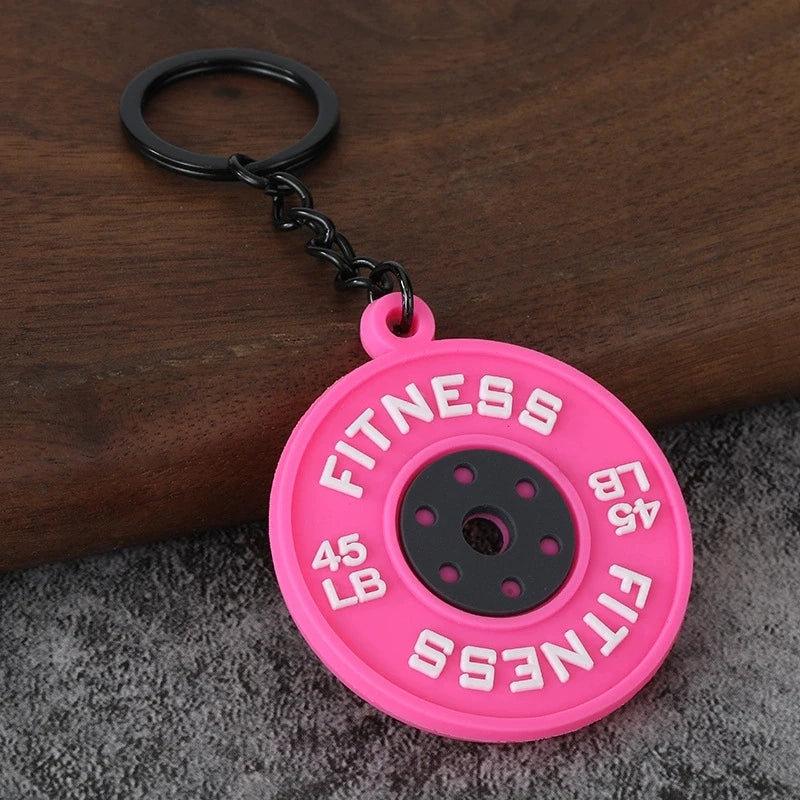 Dumbbell Keychain, Fitness Water Bottle Clip for Gym Bags