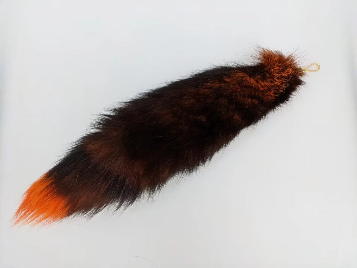 Fox Tail Keychain for Women Furry Y2K Car Accessory