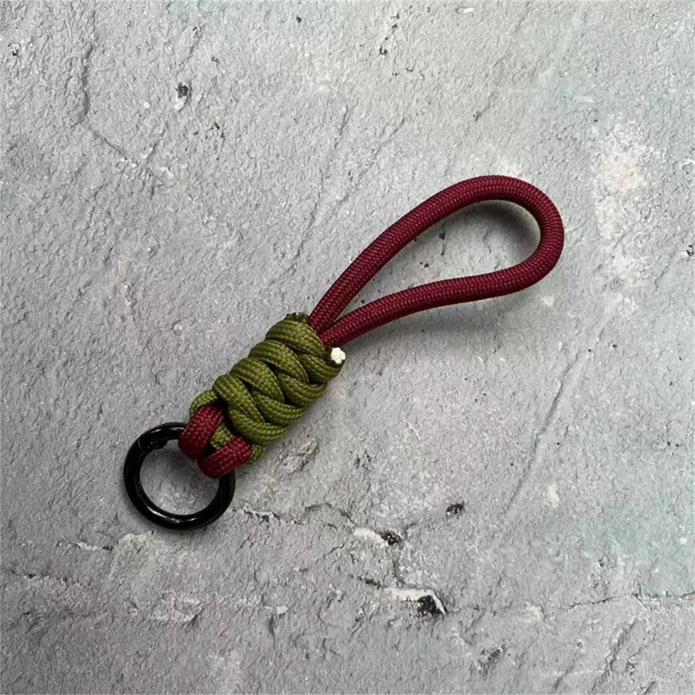 Braided Lanyard Keychain – Colorful Paracord Wrist Strap