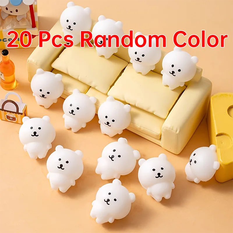 White Bear Squeeze Toy – Soft Stress Relief Fidget