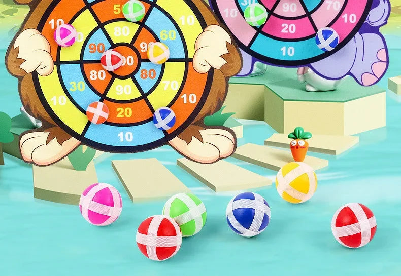 Sticky Ball Dart Board – Indoor Target Throwing Game for Kids